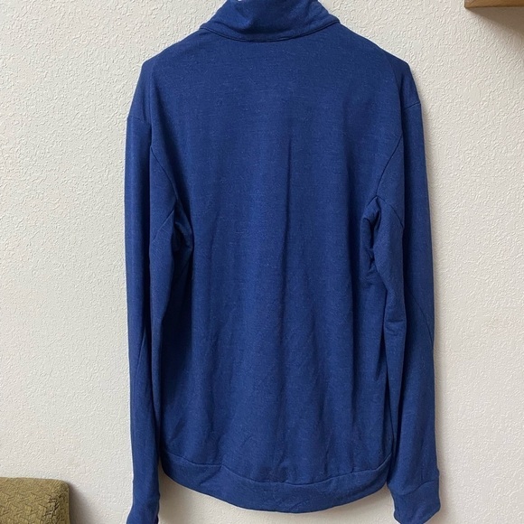 NIKE Dri-Fit quarter zip navy long sleeve pop over collared jacket size Small - Picture 7 of 10